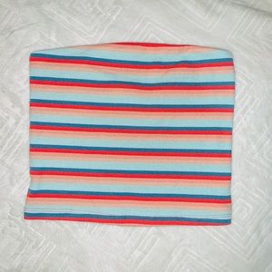 american eagle striped muti-colored tube top